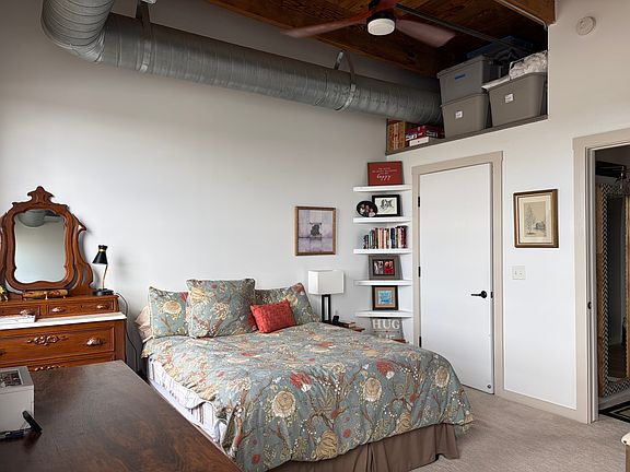 Large bedroom with walk-in closet