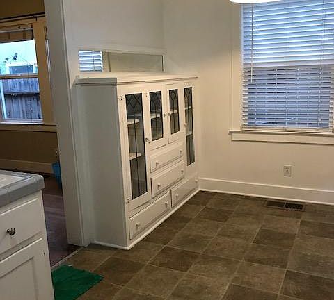 Classic built-in cabinet with leaded glass