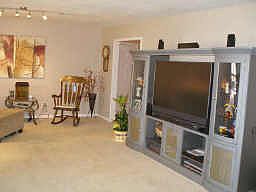 Formal living room going into kitchen.