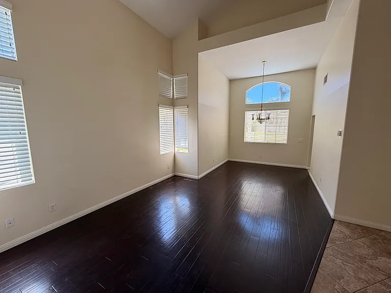 Front living room and dining room.