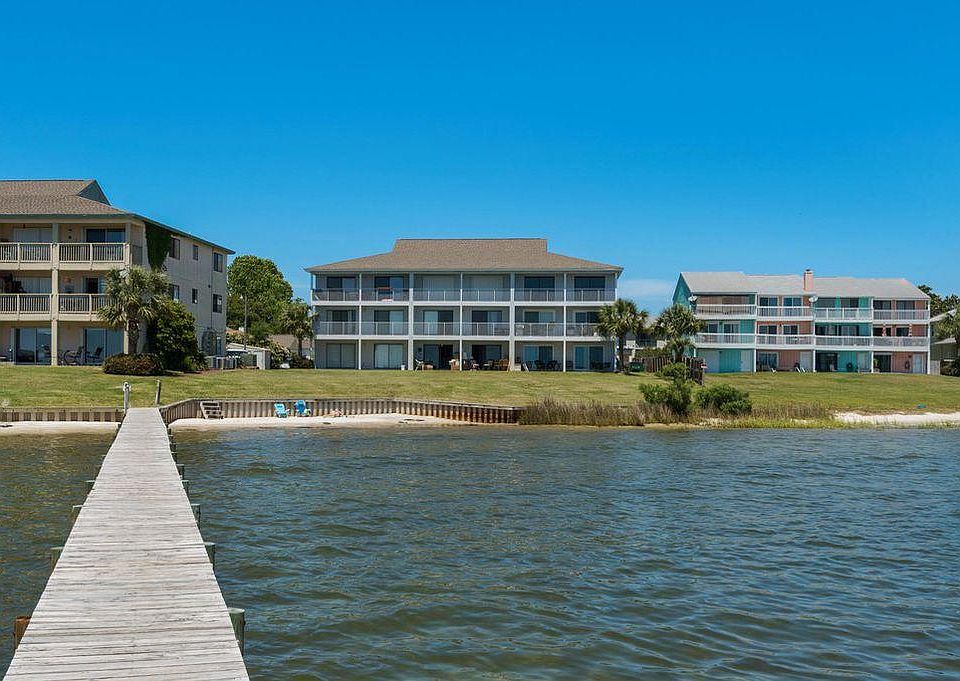 View of the private beach area from out on our dock.