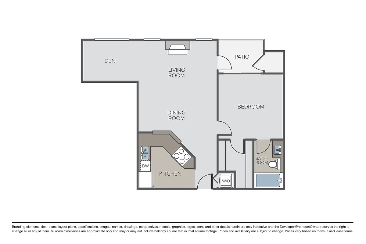 Floor plan Pier + Den