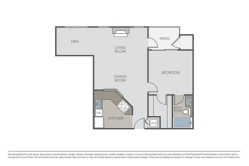 Floor plan Pier + Den