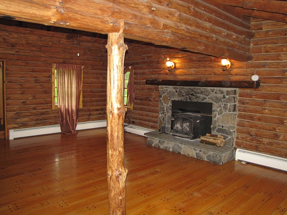 Fireplace with woodstove 