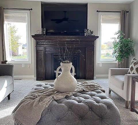 Living Room - Gas Fireplace