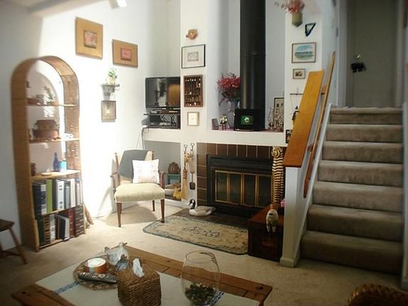 Living Room with Fireplace