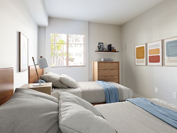 Bedrooms fit two twin beds