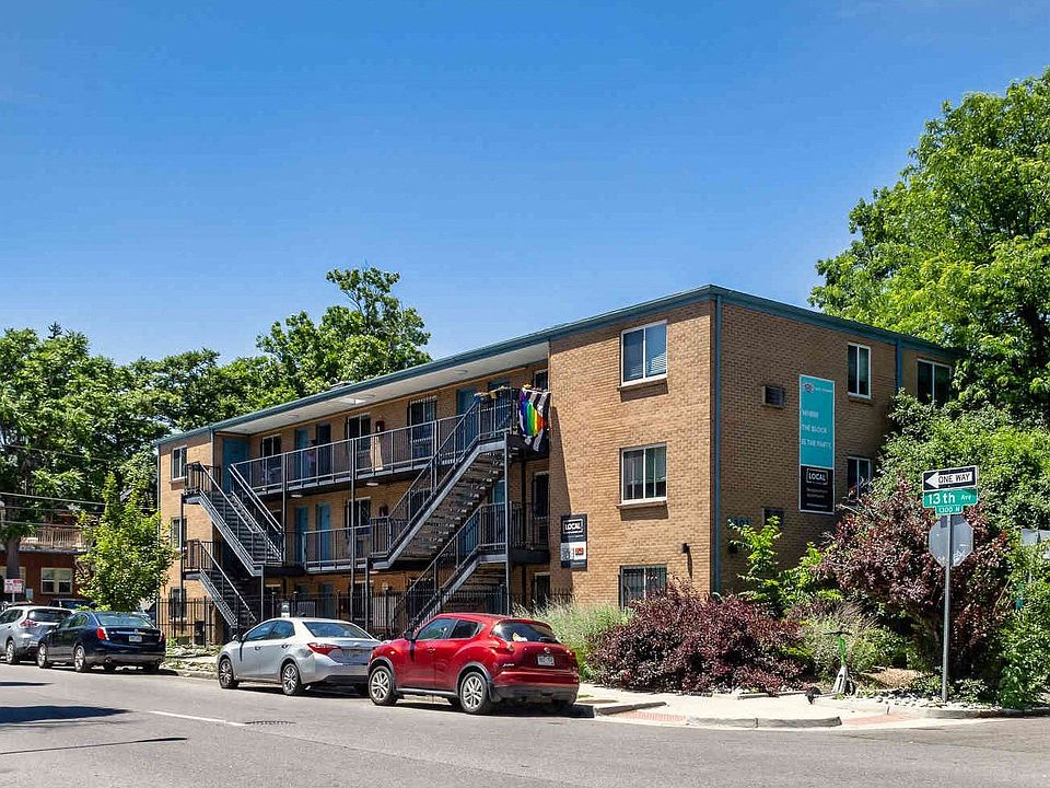 Serene outdoor views from the apartment complex entrance
