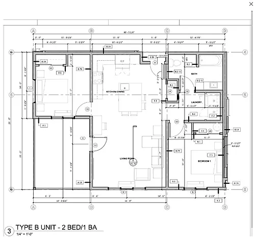 Floor plan 2B1B Floorplan