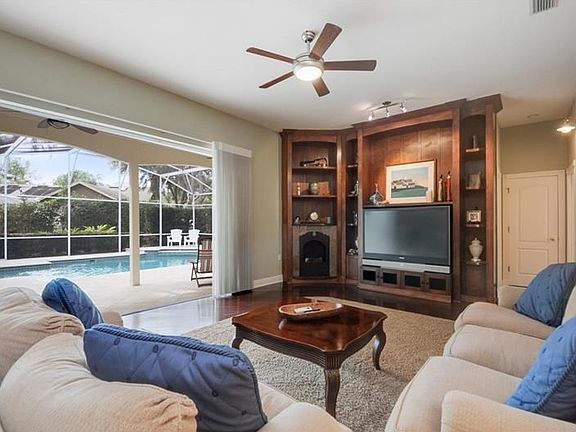 Family Room with glass sliders