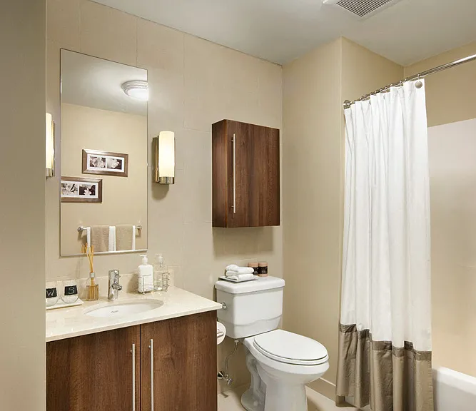 Modern bathroom finishes
