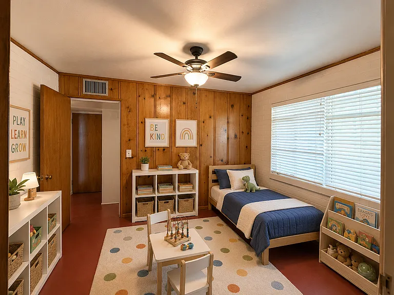 3rd bedroom. Great for younger or bunk beds for kids room, older child.