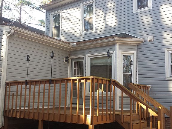 Small deck in the backyard