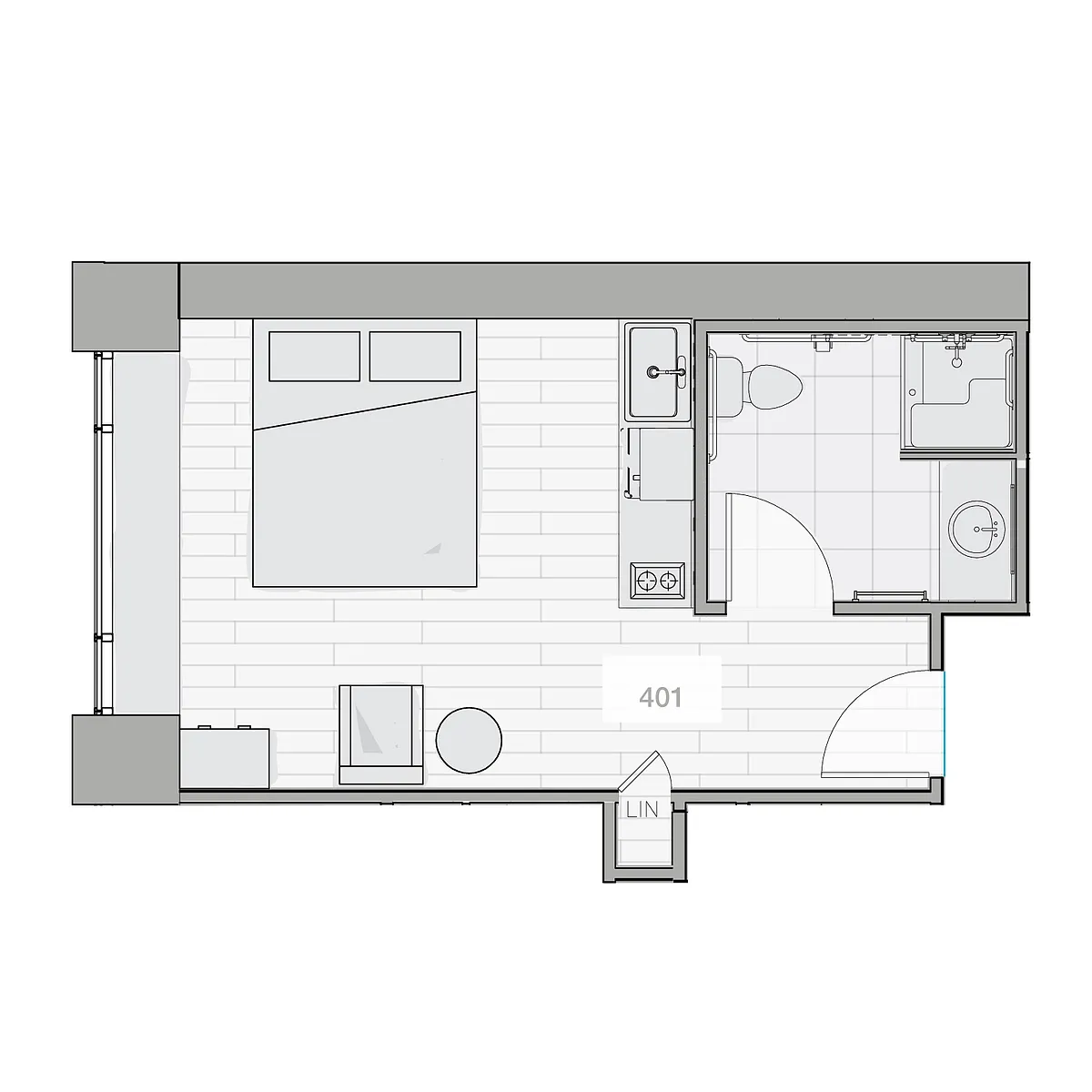 Floor plan Jefferson Microloft