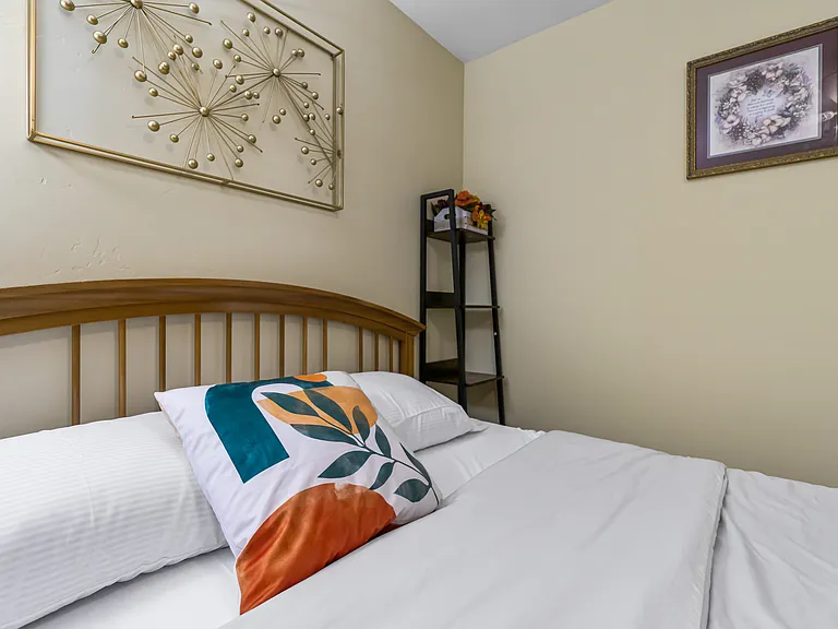 Experience restful nights with a bed topped with fresh linen for your ultimate comfort.