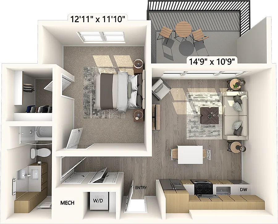 Floor plan A2a