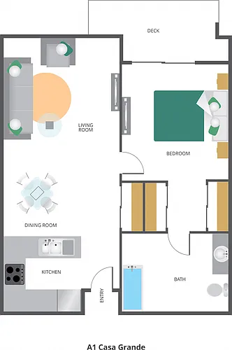 Floor plan One Bedroom