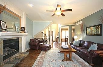Great Room view towards Front Door & Dining Room