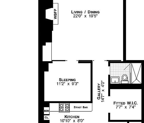 2nd image of 521 W 47th St APT 3A