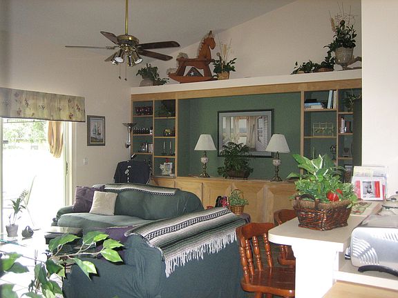 Great room with built-in