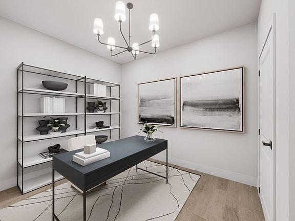 Den Provides Space for a Home Office