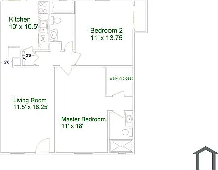 2 bed, 1000 sqft, $1,800 — Photo 3