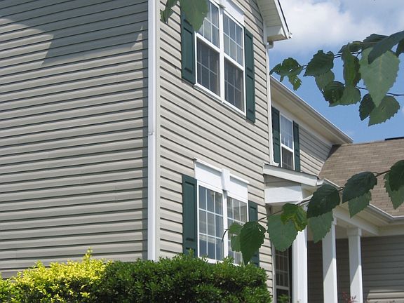 Side View with landscaping