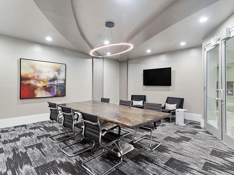 Hold a meeting in the community's conference room