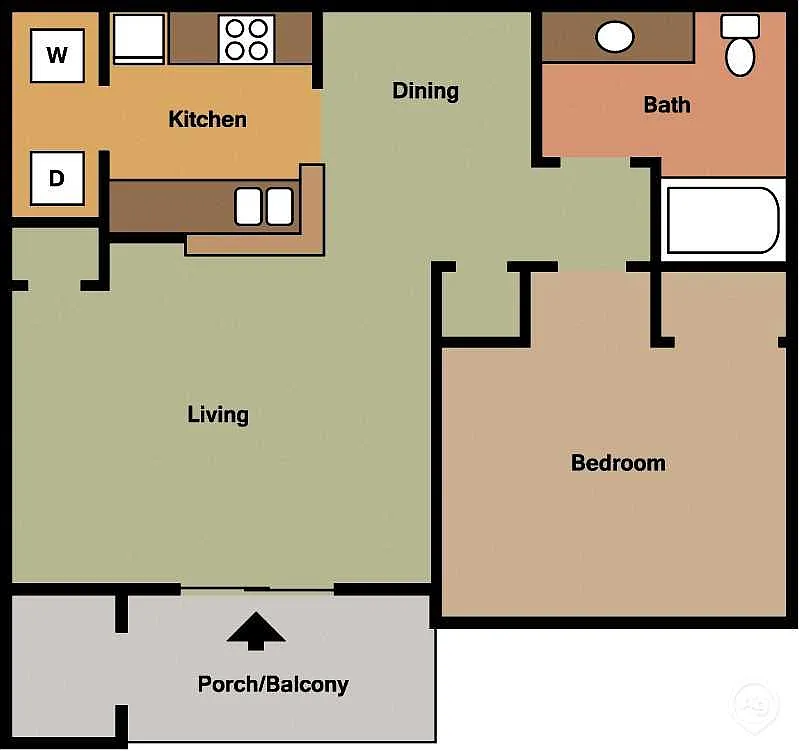 Floor plan One Bedroom