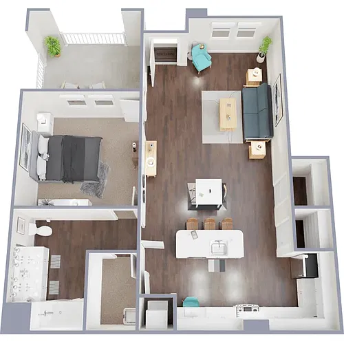 Floor plan One Bedroom