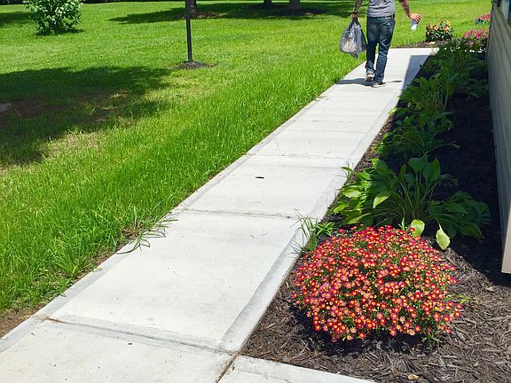 New sidewalk