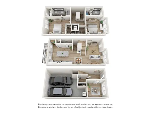 Floor plan Townhome 1 + Office