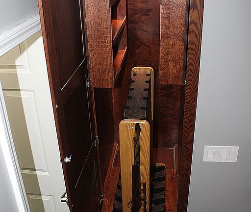 Custom Built-In Gun Cabinet