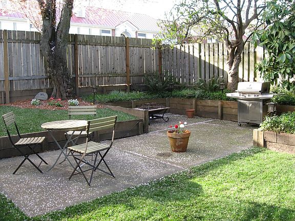 View of backyard.