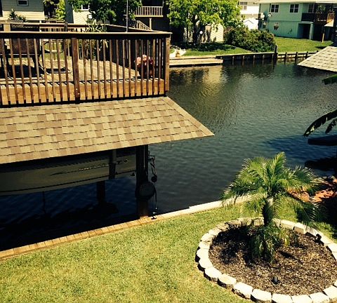 look at canal from front doo