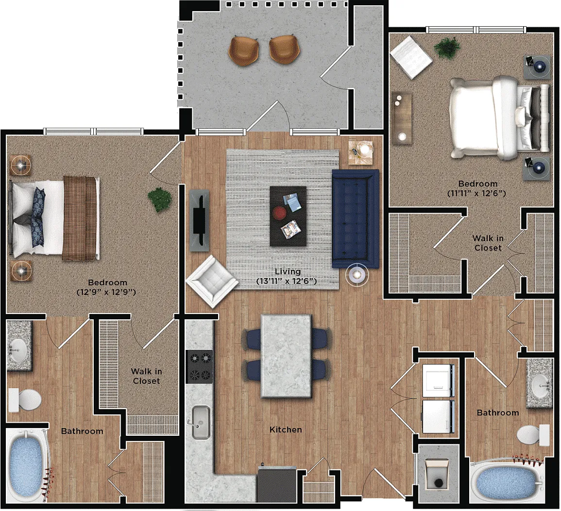 Floor plan 2Aa