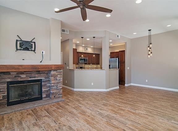 Living Room with TV Mount Above Fireplace