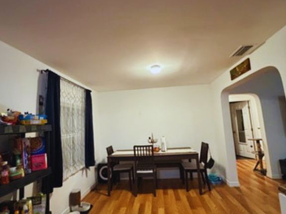 Roomy dining area perfect for a large or small dining table.