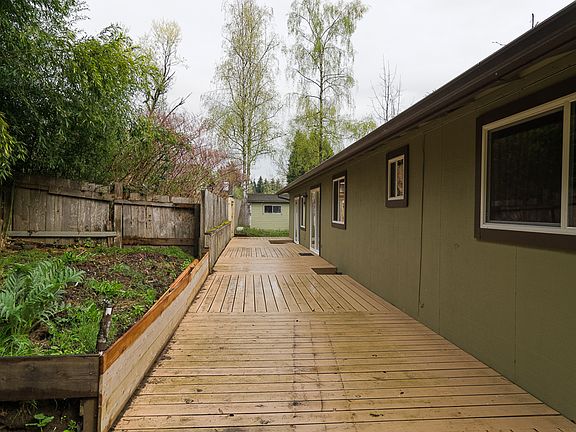 back deck and garden bed