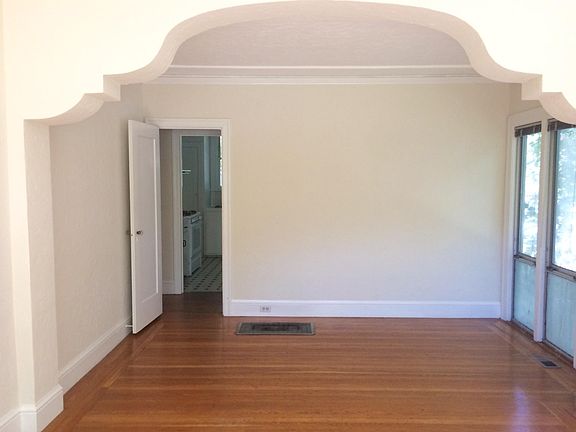 Dining area with lovely divider from living room area