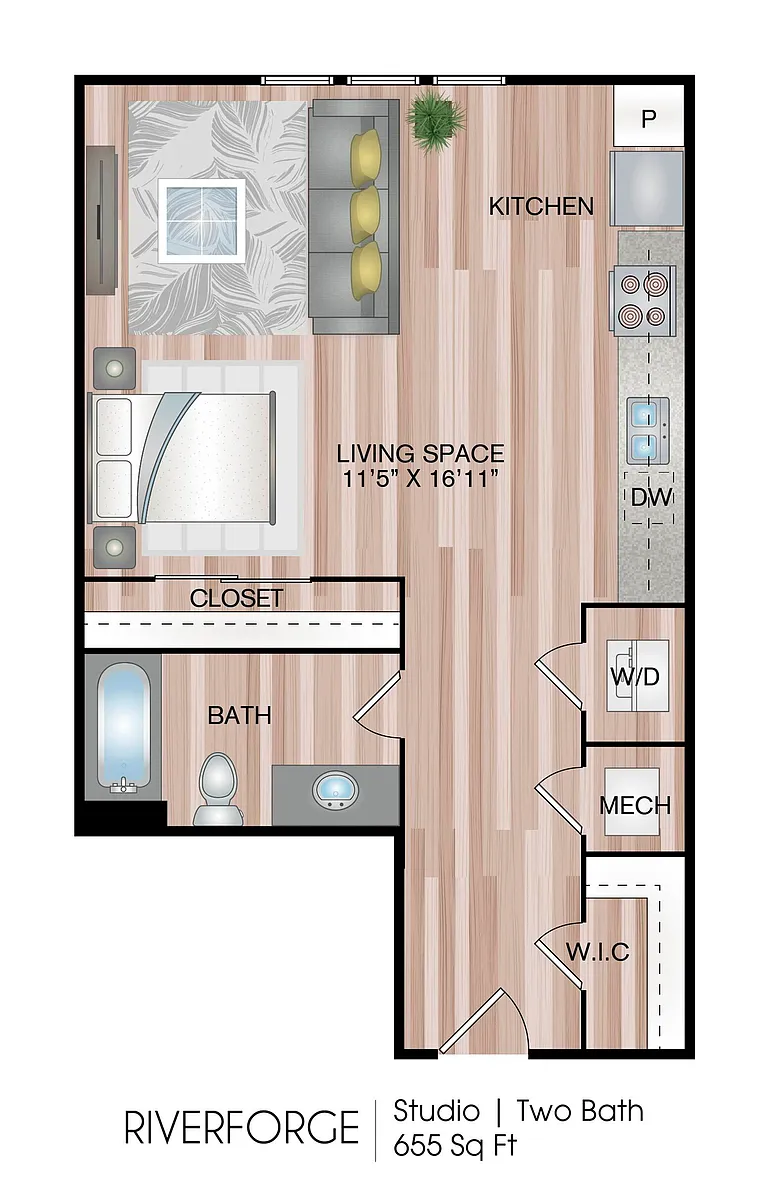 Floor plan Riverforge
