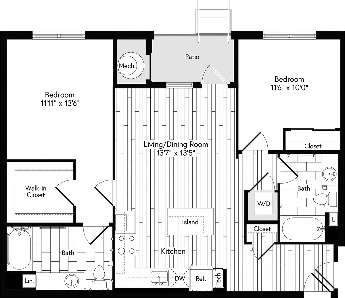 Floor plan 2AB EAST