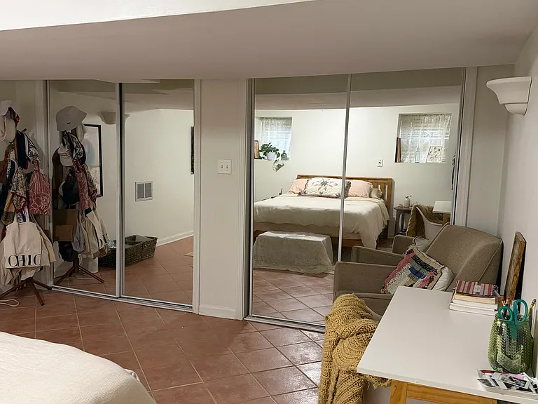 bedroom with tons of closet space