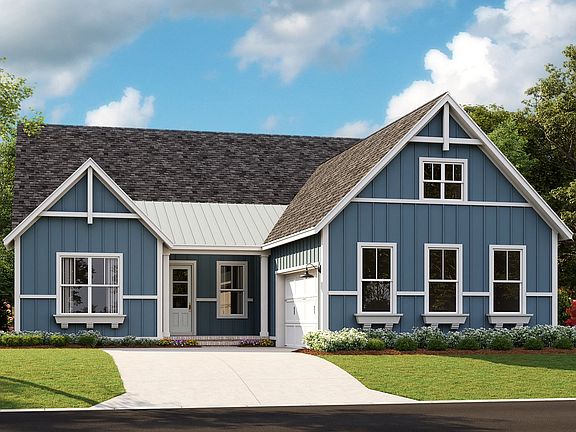 Santa Rosa - Modern Farmhouse 2-Car Courtyard Garage Note Renderings may show optional features