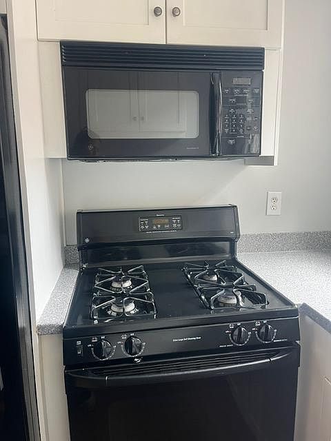 Gas stove top and microwave