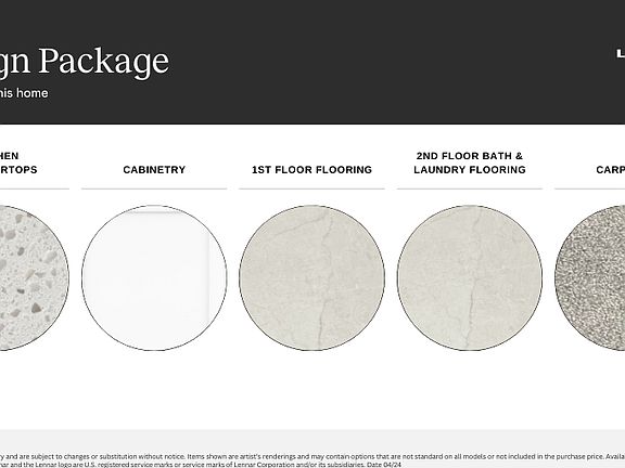 The designer selections for your new home in Highpointe.