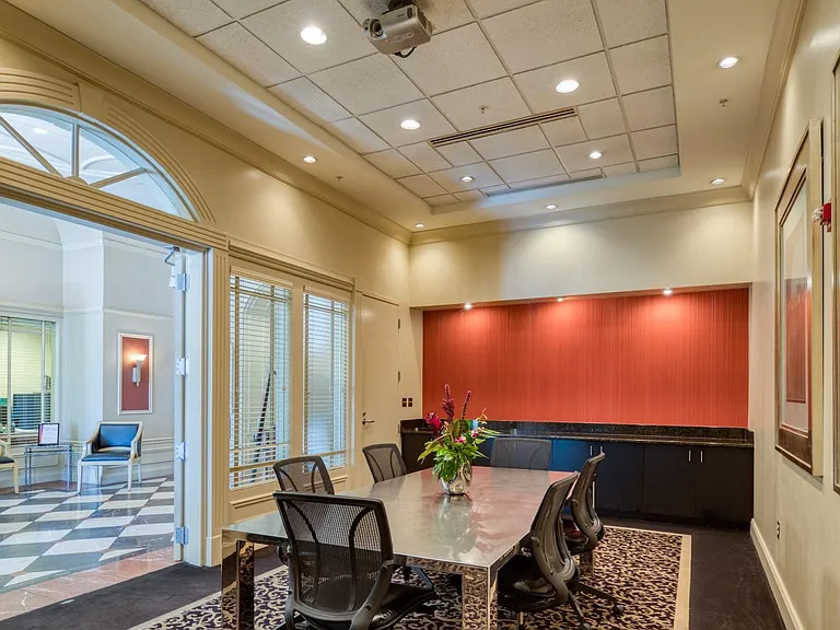 Conference room and business center for resident convenience