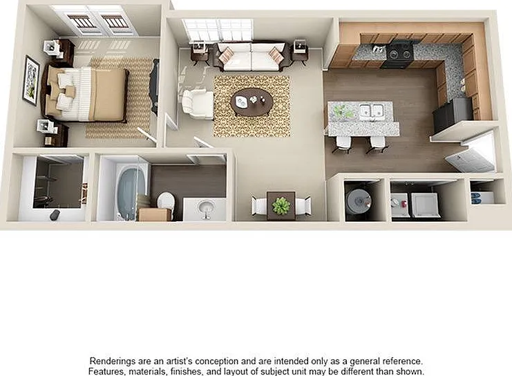 1 Bedroom | 1 Bath | 665 SF 1 Bedroom | 1 Bath | 665 SF