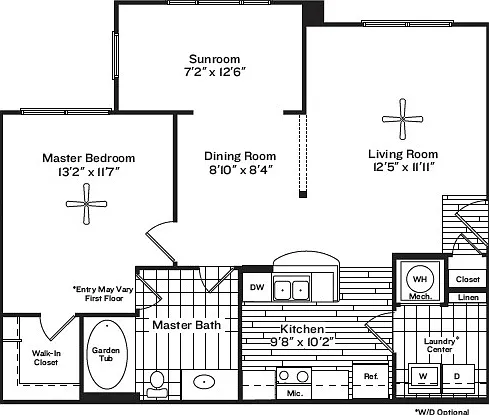 Garrett West - RAY - 1 Beds - 1 Baths - 845 Sq. ft.