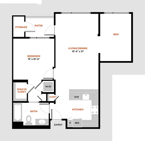 Floor plan Plan 1M
